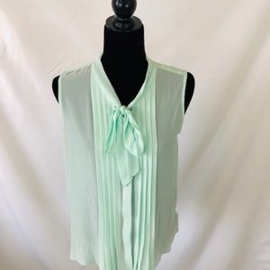 Forever 21 - Tie Front Sheer Blouse